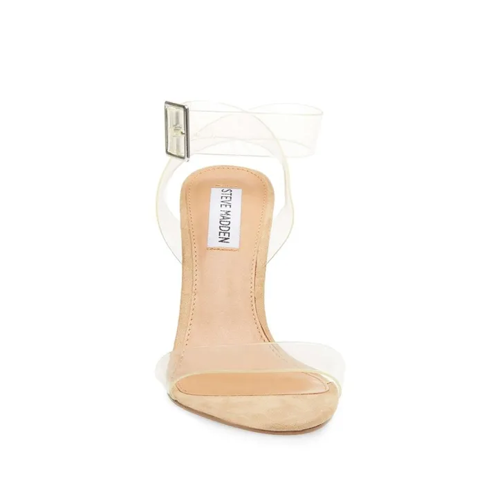 Womens Clearer Clear Steve Madden Heels