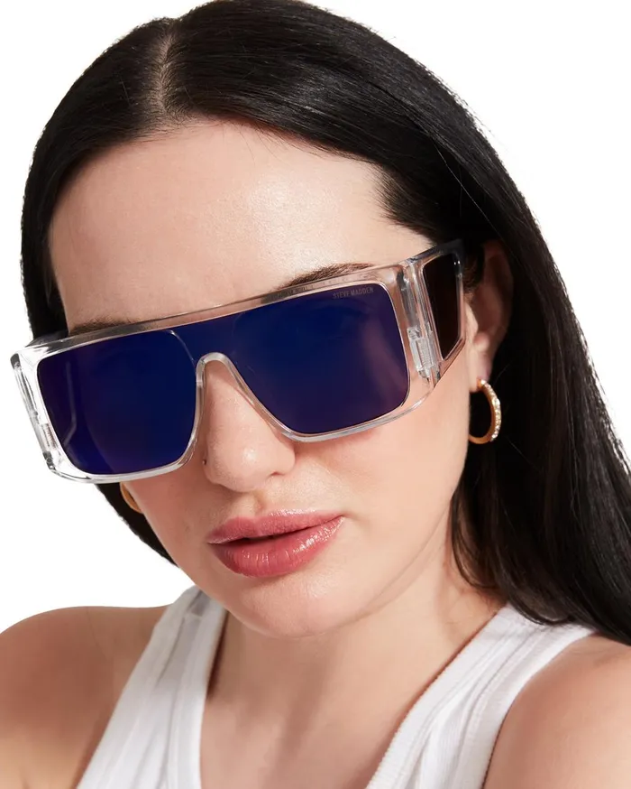 Womens Colt Sunglasses Clear Steve Madden Sunglasses