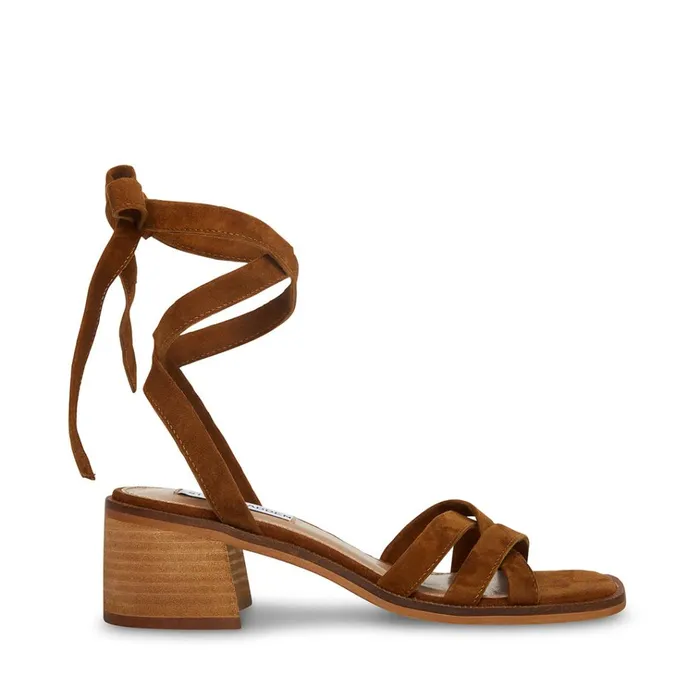Womens Cory Brown Suede Steve Madden Heels