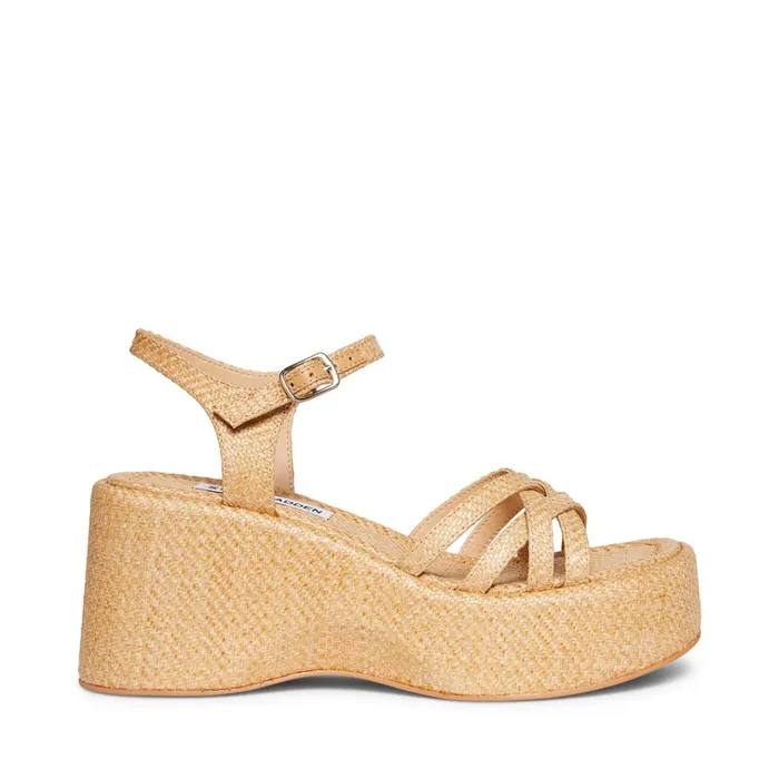 Womens Crazy30 Raffia Steve Madden Sandals