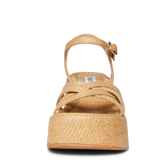 Womens Crazy30 Raffia Steve Madden Sandals