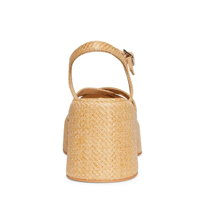 Womens Crazy30 Raffia Steve Madden Sandals