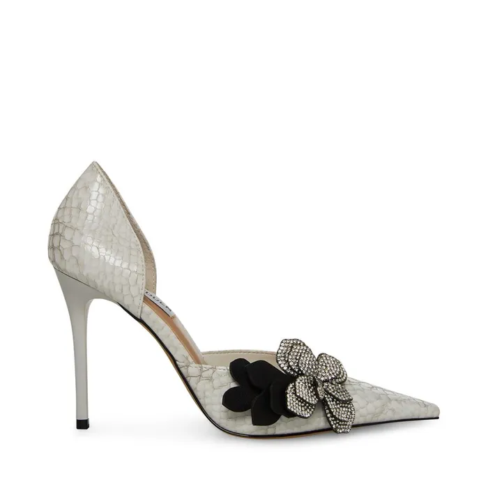 Womens Daniela White Snake Steve Madden Heels
