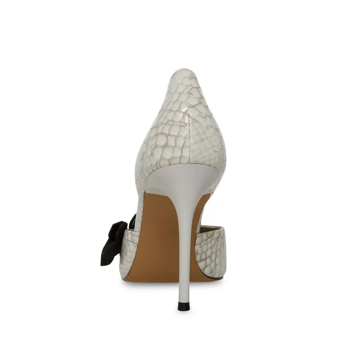 Womens Daniela White Snake Steve Madden Heels