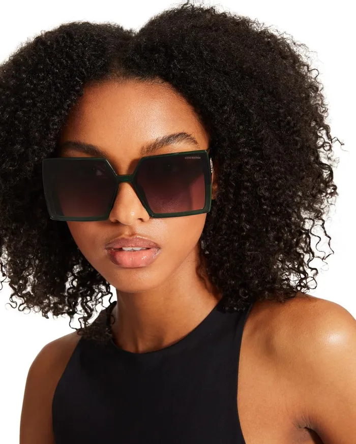 Womens Deja Sunglasses Green Steve Madden Sunglasses