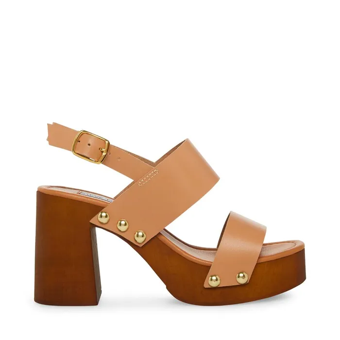 Womens Dottie Blush Leather Steve Madden Heels