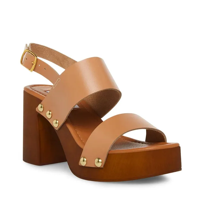 Womens Dottie Blush Leather Steve Madden Heels