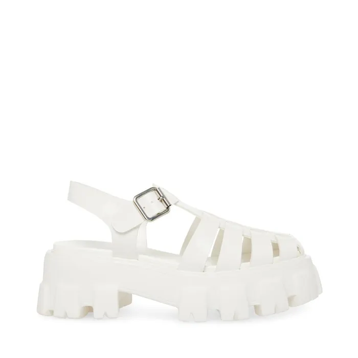Womens Echo White Steve Madden Sandals