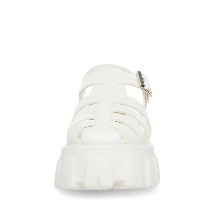 Womens Echo White Steve Madden Sandals