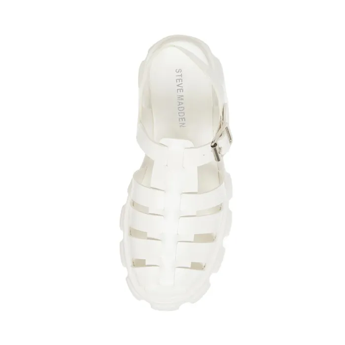 Womens Echo White Steve Madden Sandals