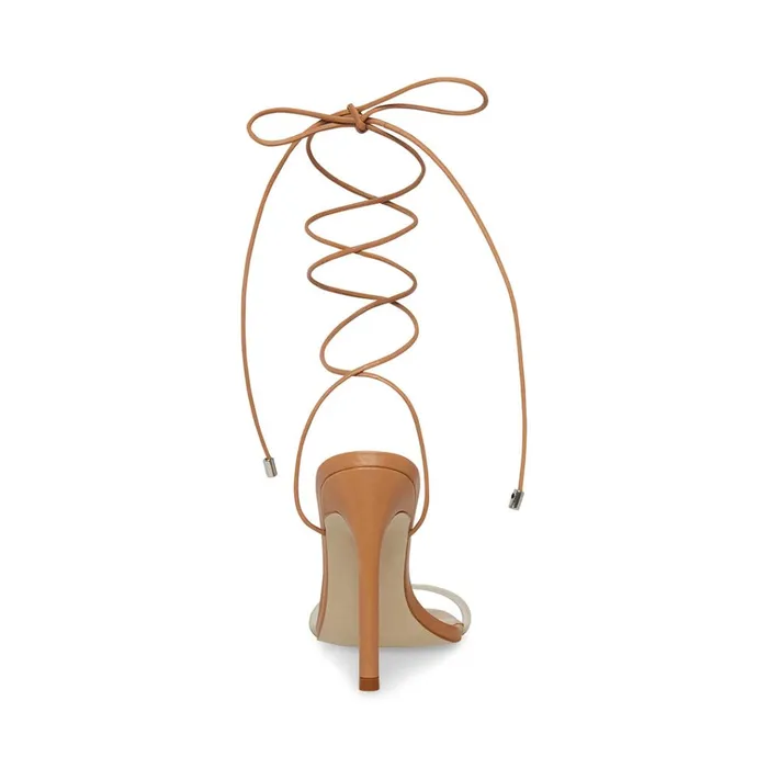 Womens Eliza Tan Leather Steve Madden Heels