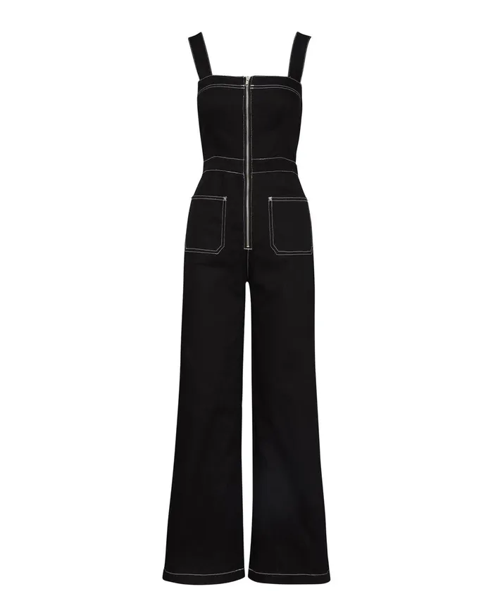 Womens Ellis Jumpsuit Black Steve Madden Dresses