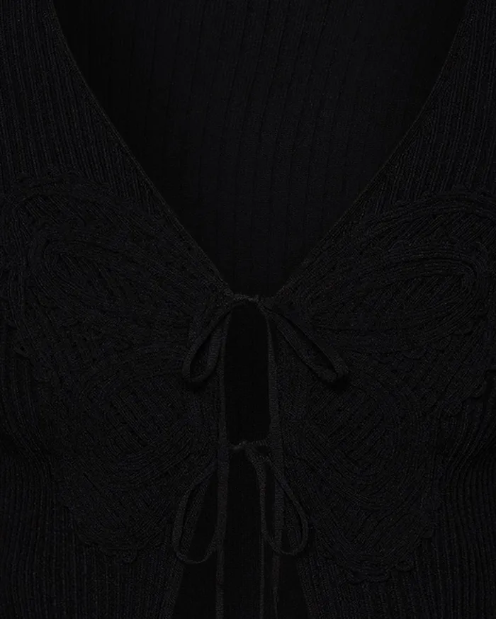Womens Emilia Cardigan Black Steve Madden Tops and Shirts