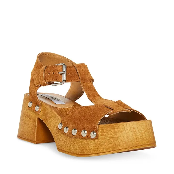 Womens Emmilyn Chestnut Suede Steve Madden Heels