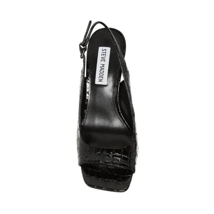 Womens Esme Black Crocodile Steve Madden Heels