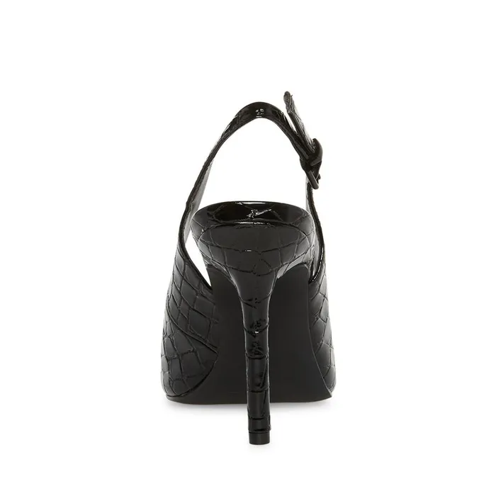 Womens Esme Black Crocodile Steve Madden Heels