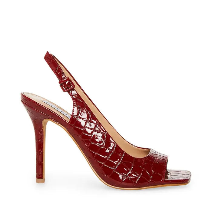 Womens Esme Red Crocodile Steve Madden Heels