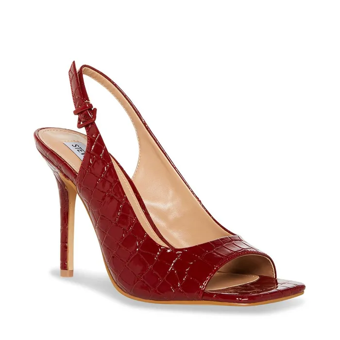 Womens Esme Red Crocodile Steve Madden Heels