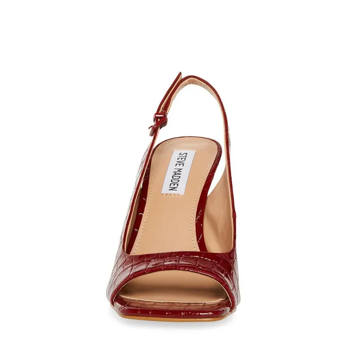 Womens Esme Red Crocodile Steve Madden Heels