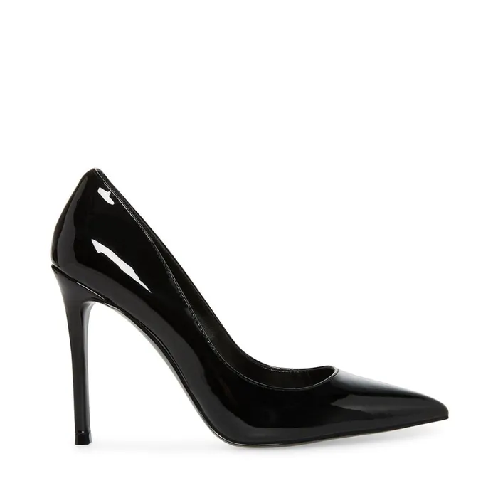 Womens Evelyn Black Patent Steve Madden Heels