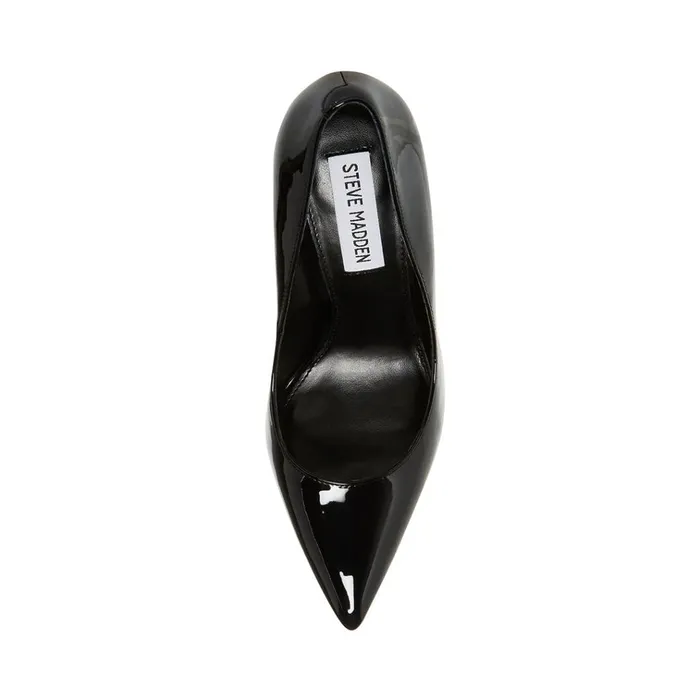 Womens Evelyn Black Patent Steve Madden Heels