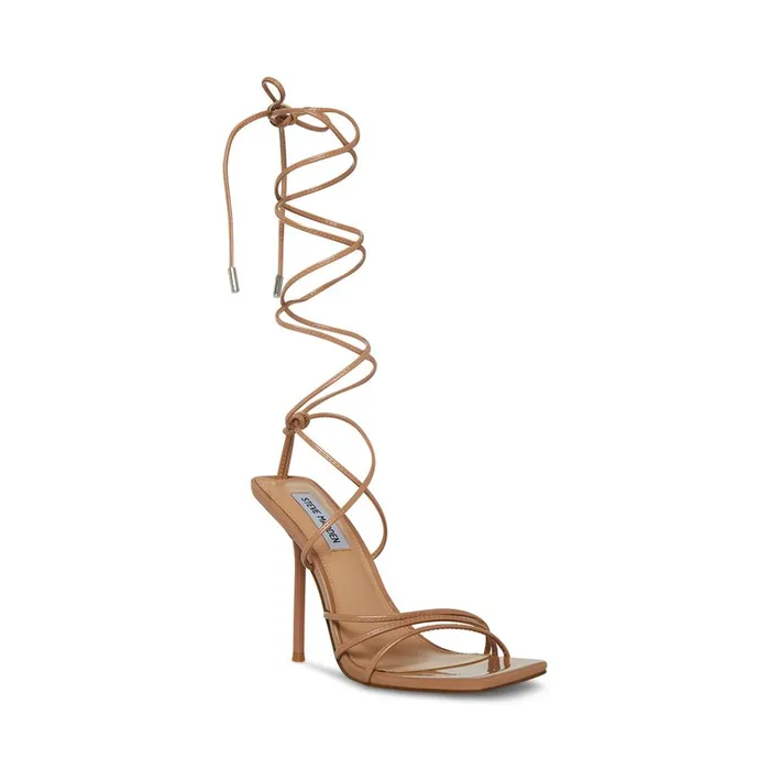 Womens Evita Blush Patent Steve Madden Heels