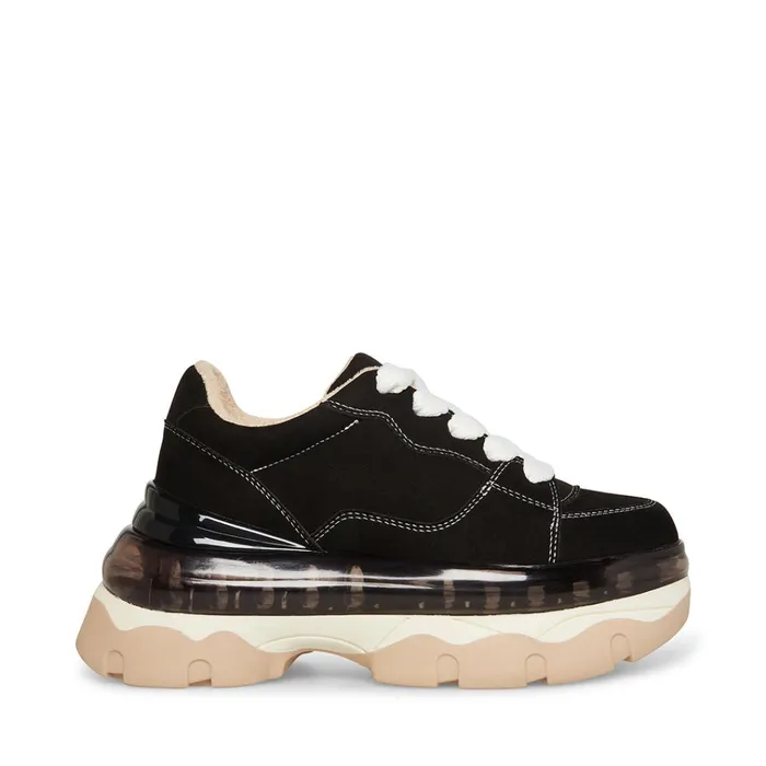 Womens Evolved Black Steve Madden Sneakers