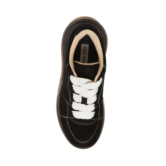 Womens Evolved Black Steve Madden Sneakers