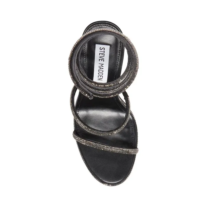 Womens Exotica Black Steve Madden Heels