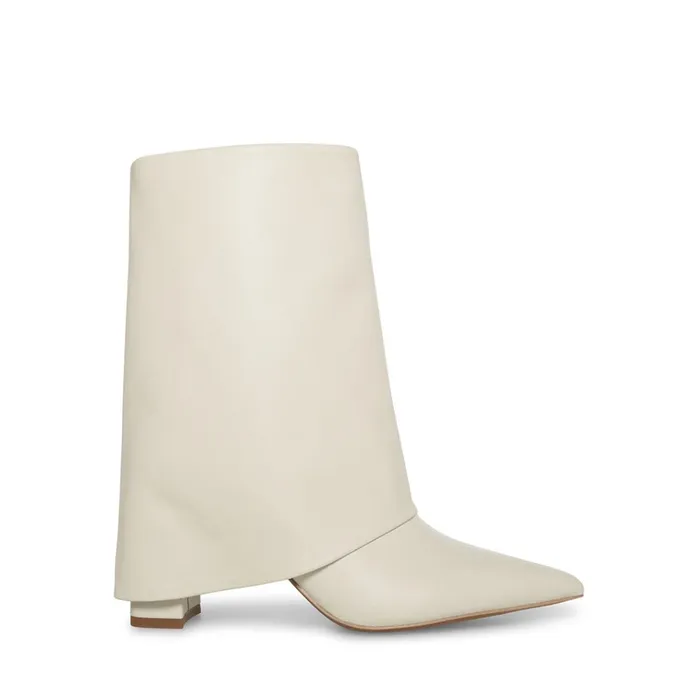 Womens Fallon Bone Leather Steve Madden Boots and Booties