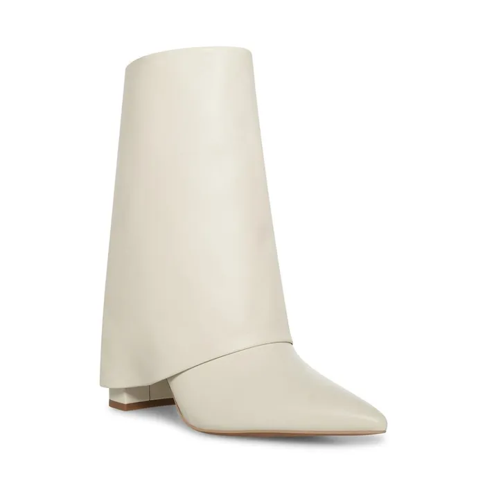 Womens Fallon Bone Leather Steve Madden Boots and Booties