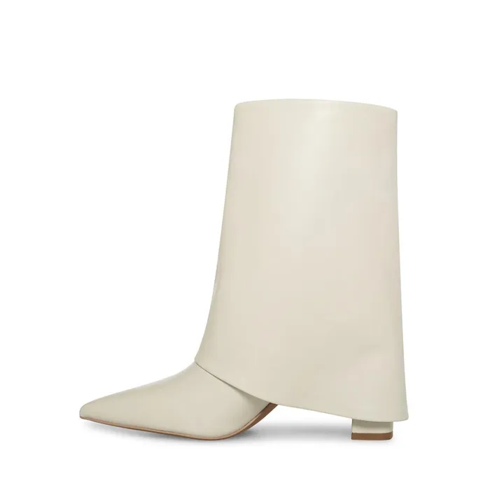 Womens Fallon Bone Leather Steve Madden Boots and Booties