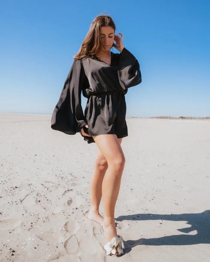 Womens Farrah Romper Black Steve Madden Dresses
