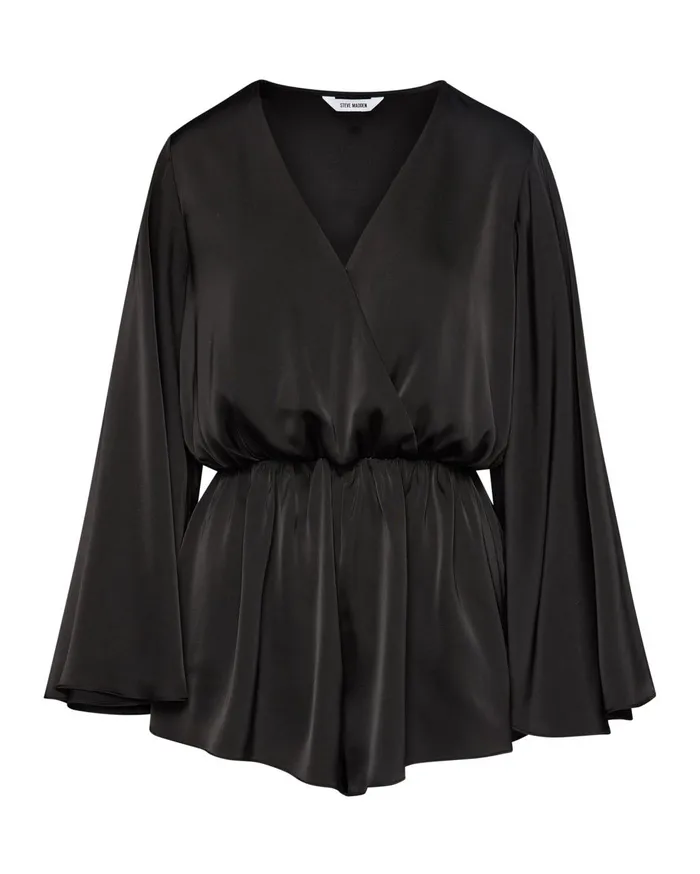 Womens Farrah Romper Black Steve Madden Dresses