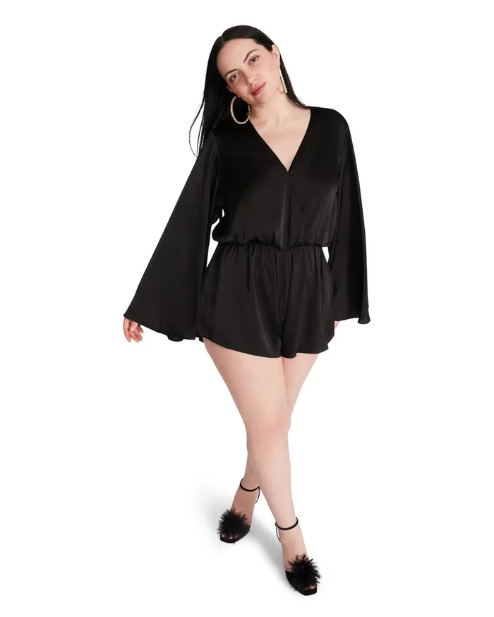 Womens Farrah Romper Black Steve Madden Dresses