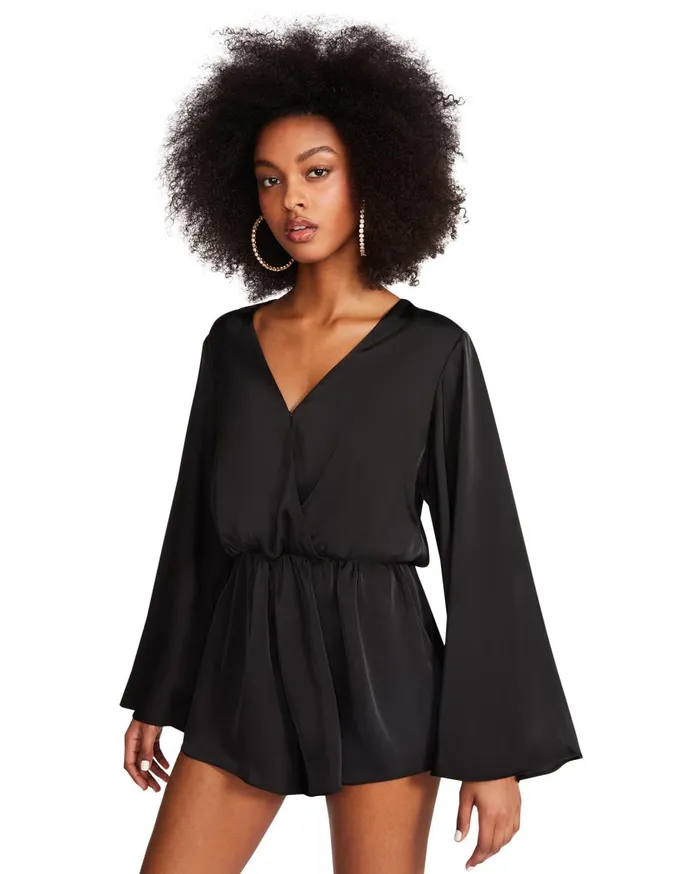 Womens Farrah Romper Black Steve Madden Dresses