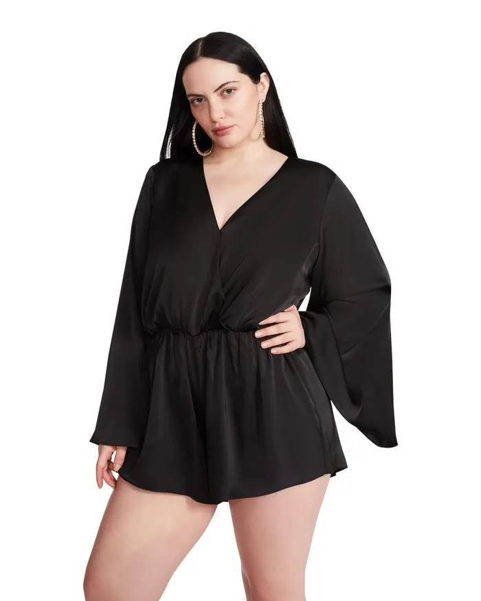 Womens Farrah Romper Black Steve Madden Dresses