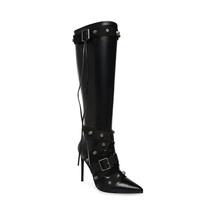 Womens Fink Black Steve Madden Boots and Booties