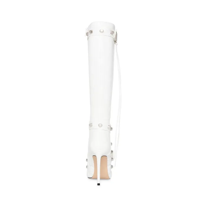Womens Fink White Steve Madden Boots and Booties
