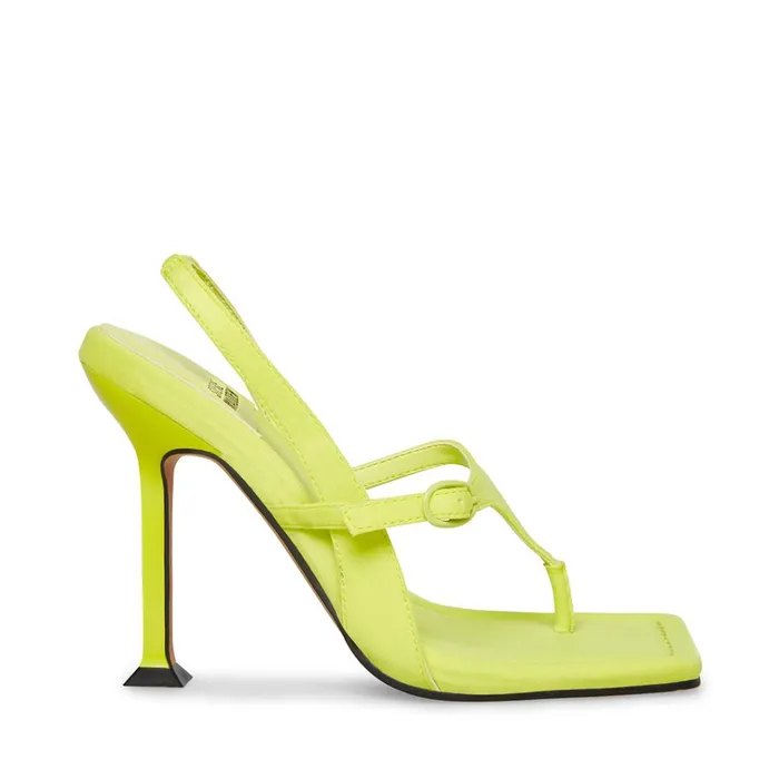 Womens Fuego Lime Steve Madden Heels