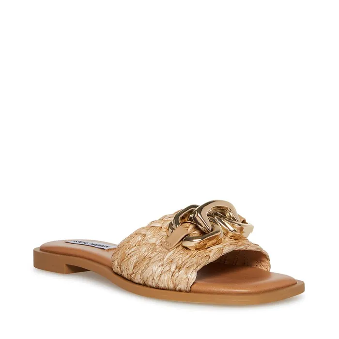 Womens Gene Raffia Steve Madden Sandals