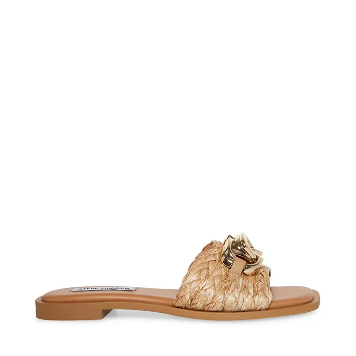 Womens Gene Raffia Steve Madden Sandals