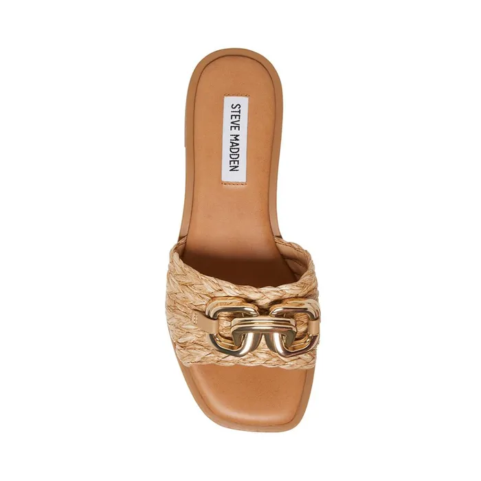Womens Gene Raffia Steve Madden Sandals