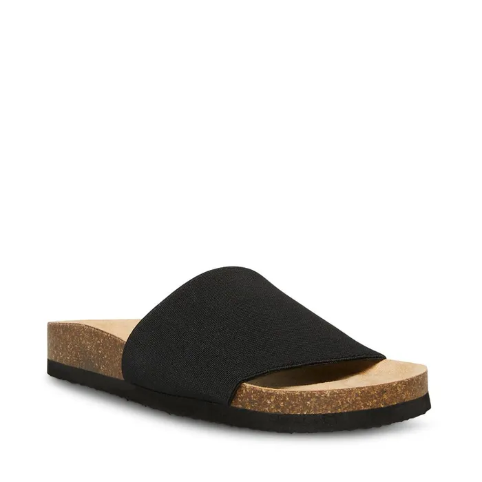 Womens Gravity Black Steve Madden Sandals