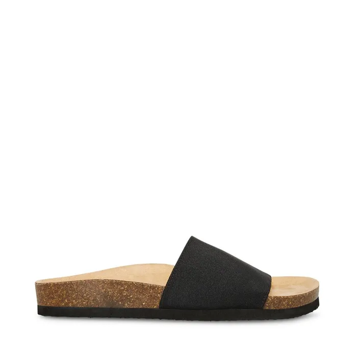 Womens Gravity Black Steve Madden Sandals