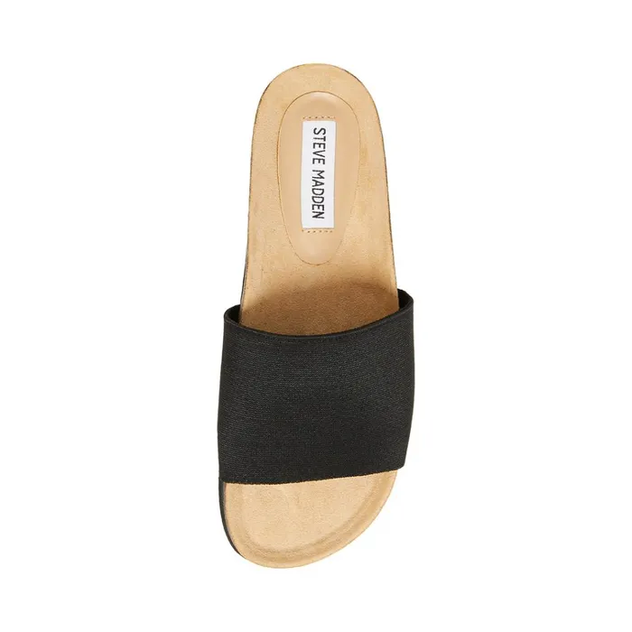 Womens Gravity Black Steve Madden Sandals