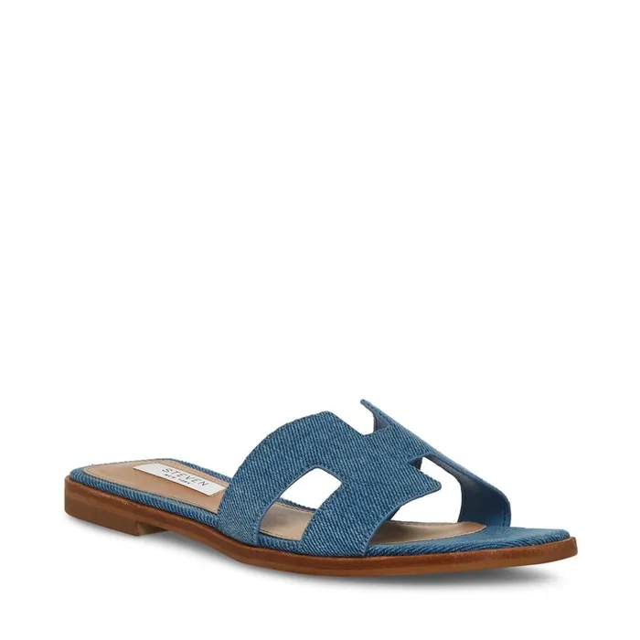 Womens Hadyn Denim Fabric Steve Madden Sandals