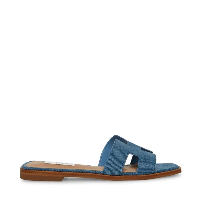 Womens Hadyn Denim Fabric Steve Madden Sandals