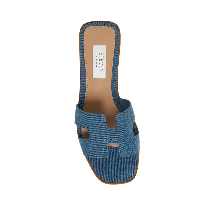 Womens Hadyn Denim Fabric Steve Madden Sandals