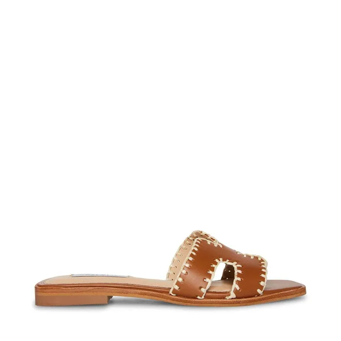 Womens Hadyn Woven Cognac Leather Steve Madden Sandals Womens Hadyn Woven Cognac Leather Steve Madden Sandals